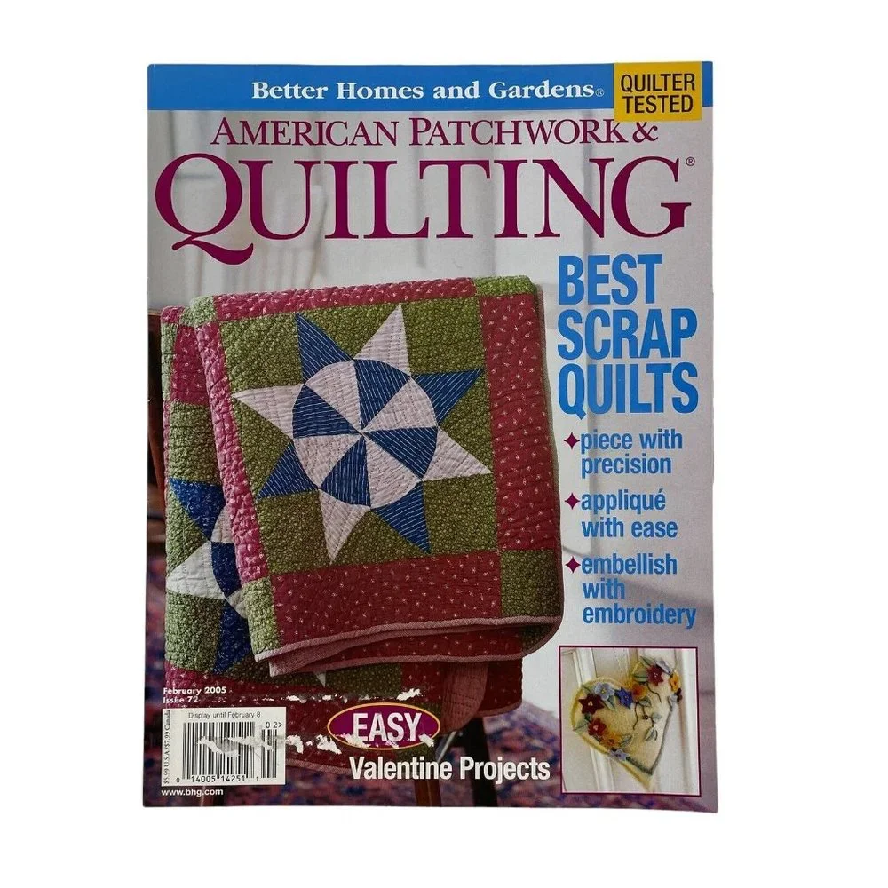 Better‎ Homes & Gardens American Patchwork & Quilting Magazines Full Year 2005